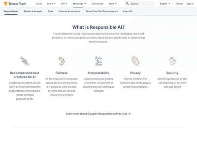 TensorFlow Responsible AI