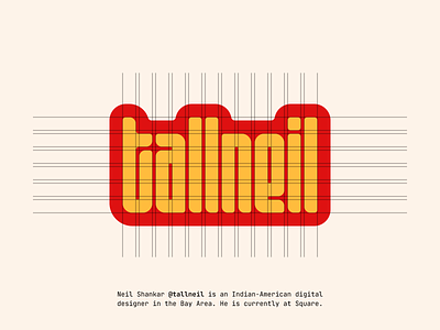 tallneil wordmark brand logo typography wordmark