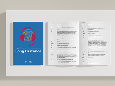 Reply All, Long Distance: The Book [Speculative] book magazine podcast typography