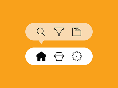 PlayTable — Navigation Icons design flat game home icon illustrator search ui vector