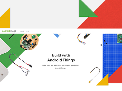 Android Things — Desktop Landing/Hero