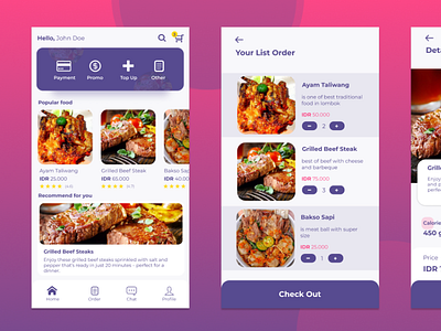 Food Order ui ux