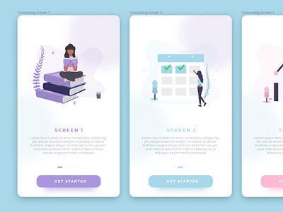 Onboarding Screen android design design ui ux