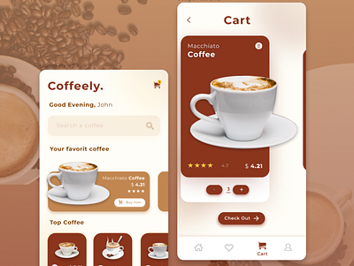 Coffee Ordering Apps android design design ui ux