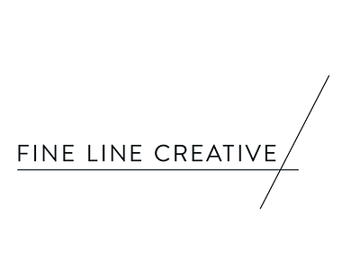 Logo for Fine Line Creative branding bw clean creative studio designer elegant graphic designer lines logo minimalistic web designer