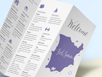 Guest welcome brochure for destination wedding