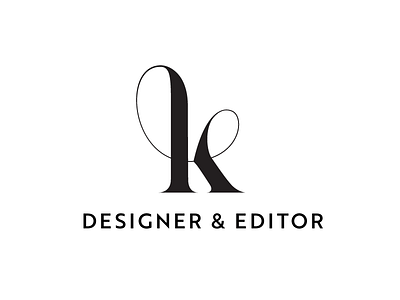 Lauren Kerbel New Logo freelancer ligature logo logotype sans serif serif typography