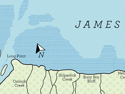 James Bay Map archer canada map north typeface