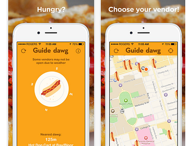 Guide dawg is available in the appstore appstore food hot dogs
