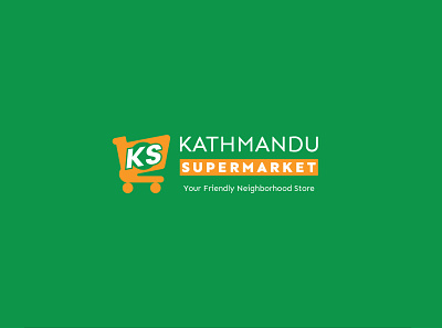 Kathmandu Supermarket branding icon logo minimal typography