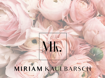 Miriam Kaulbarsch Primary Logo brand identity branding branding elements branding strategy branding studio elegant logo logo photography photography branding