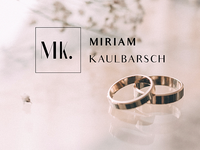 Miriam Kaulbarsch Secondary Logo brand identity branding branding elements branding strategy elegant logo logo photography branding photography logo secondary logo