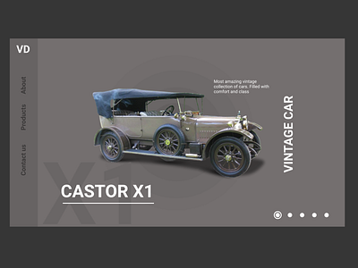 Vintage Car - Product Page animation art branding design illustration logo typography ui ux web