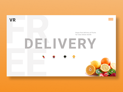 Free Delivery - Promotion Page animation art design graphic design illustration logo ui ux web website