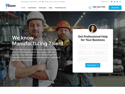 The Manufacturing Headhunter - Landing Page