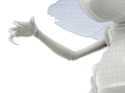 Roach Arm 3D (work-in-progress) 3d model bug character roach