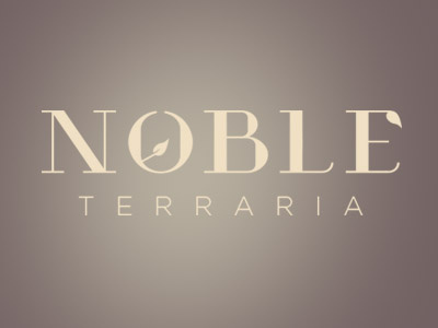 Noble Terraria logo design terrarium