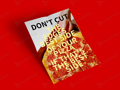 Design Motivational Poster For A Pizza Shop In Brooklyn brand design canva graphic design poster print design typography