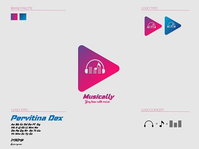 Music Player App Logo adobe illustrator adobe photoshop app logo design graphicdesign logo design music player