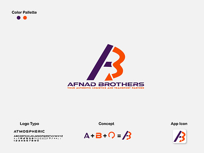 A B Letter Logo/Logistics & Delivery Service Logo