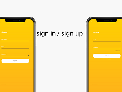 sign-in / sign-up page design sign in signup ui ui ux ux ux design uxdesign wishlist yellow