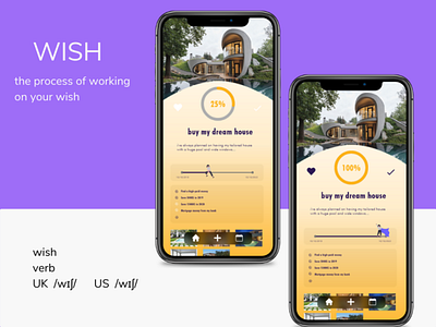 wish page application design illustration ui ui ux ux ux design uxdesign wishlist yellow