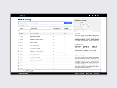 B2B Management Portal - Search Experience b2b data interaction interface search ui ux website