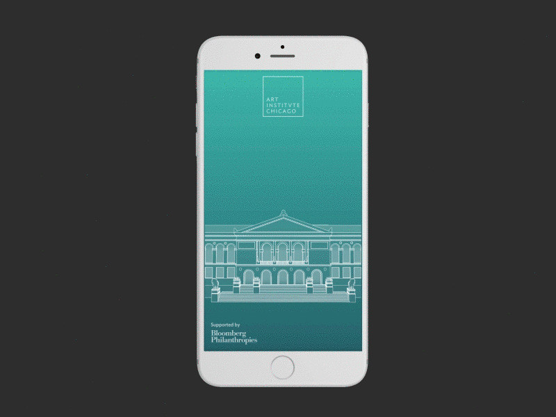 Opening Animation for Art Institute of Chicago iOS App animation app ios prototype ui uiux