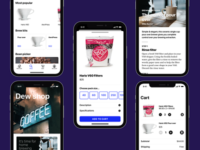 Prototype coffee shop app ios mobile app design swiftui