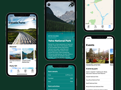 Prototype parks app ios mobile app design swiftui