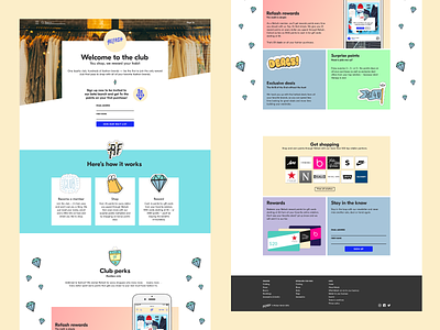 Refash homepage website design
