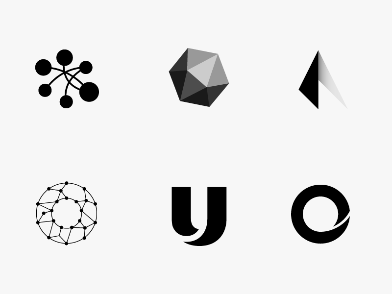 Random unused logo shapes by mikebarker on Dribbble
