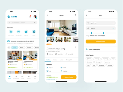 Properties and Travel App app design dribbble exploration figma mobile properties travel ui ux