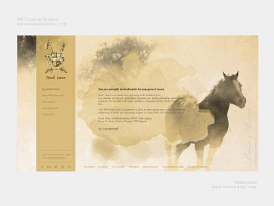 Vintage Royal Property Website Design - Landing concept