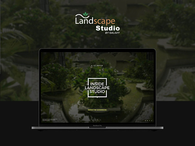 Landscape Studio Website Design | Studio Tour creative design hardenrahul studio ui ux web website design