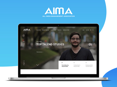 Aima : Website UI/UX Design - All India Management Association college school website uiux university website ux website