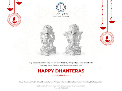 Creative post for the client | Greetings from the client branding client creative creative post design post dhanteras design diwali diwali post facebook post greetings indian magic design