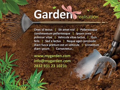 Garden Studio Flyer FREE flyer free garden psd studio