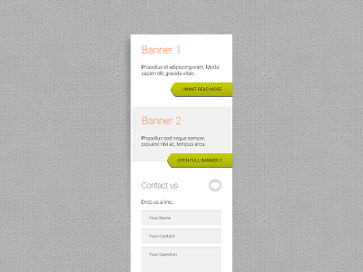 Banner With Contact Form FREE