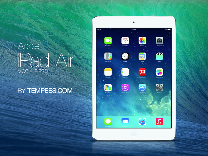 Download Apple iPad Air Mockup PSD! by Fuxxo Works on Dribbble