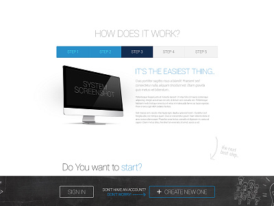 Freebie: How does it work arrows free how does it work login psd sign in tabs