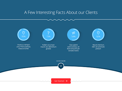 Freebie: Percentage Content button fact free icon infographics percentage psd showcase waves