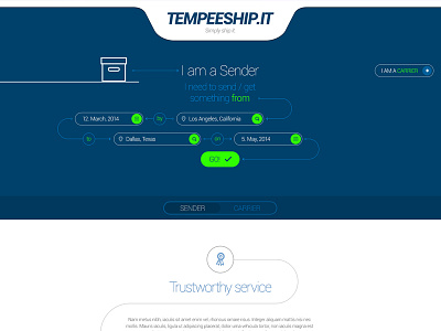 Freebie: Shipping Service Landing Page form free infographics input landing map page psd service shipping slides track