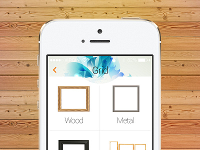 Freebie: Product Grid Screen free grid ios menu product psd screen smartphone