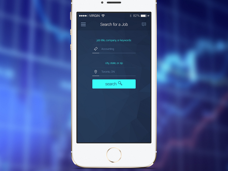 Freebie: App Search Screen by Fuxxo Works on Dribbble