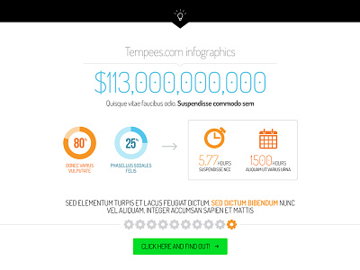 Freebie: Infographics Content button content free icon infographic infographics pie chart psd web