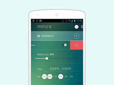 Freebie: Android Settings Screen