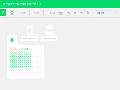 Freebie: UI Tab Editor color column edit filter free merge picker psd row tab editor ui