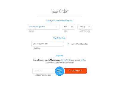 Freebie: Simple ordering form