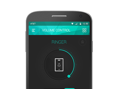 Freebie: Android Volume Control App android app control free loud material mute psd switch vibrate volume